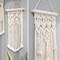 2 Pcs Macrame Woven Wall Hanging Boho Chic Geometric Art Decor - Beautiful Bedroom Nursery Apartment Home Decoration, Gift for Girls Adults Birthday Christmas, Small Size 18" L x 9.5" W